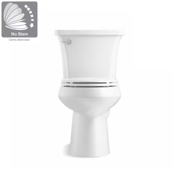 KOHLER Highline Arc The Complete Solution 2-Piece 4.8 LPF Single Flush  Elongated Toilet in White - Image 3